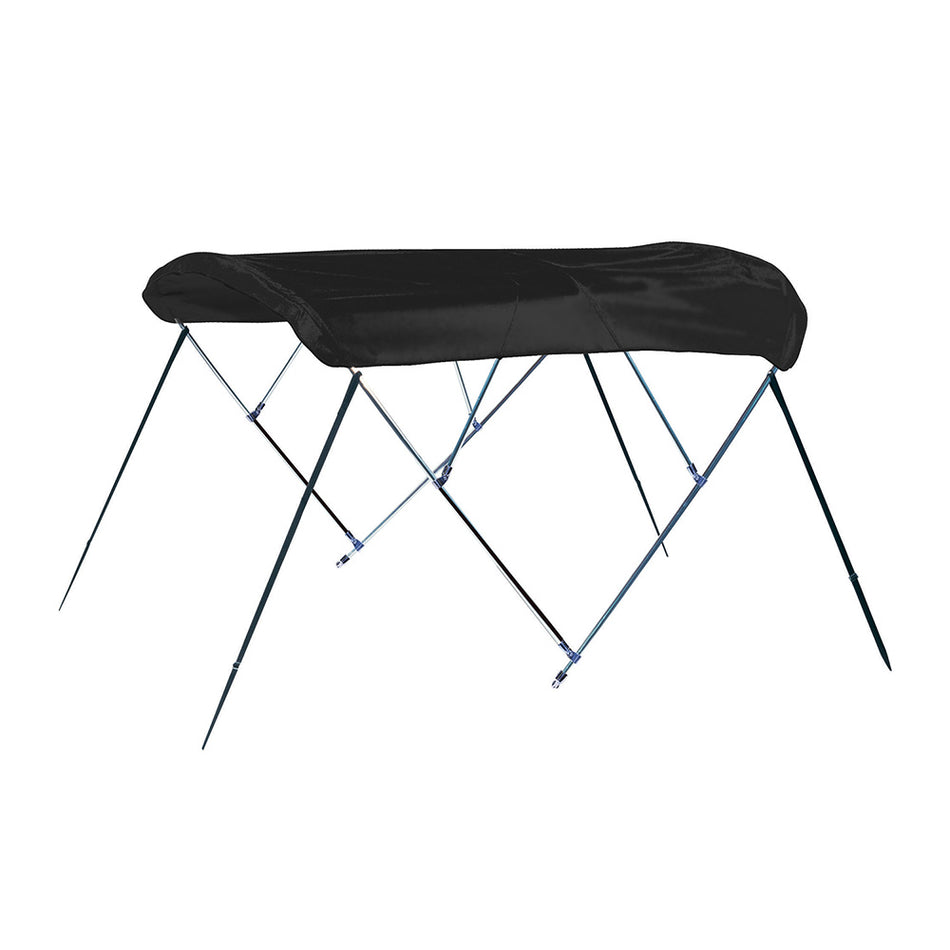 Carver 4 Bow 8' Pontoon Bimini Top w/Boot - Black Acrylic A8SQ4893UB-02 — Quality Boat Parts
