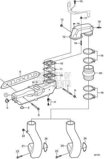 Volvo Penta Exhaust Riser - Volvo Penta (3588684) — Quality Boat Parts