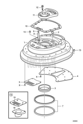 Volvo Penta Anode Kit IPS Drive Lower Gear (3593981) — Quality Boat Parts