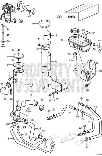 Volvo Penta Hose(V2) - Volvo Penta (3594894) — Quality Boat Parts