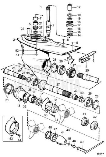 Volvo Penta Inner Ring Volvo Penta - Volvo Penta (184682) — Quality Boat Parts