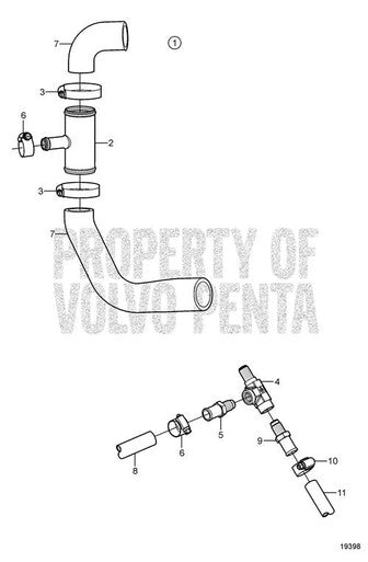 Volvo Penta Hose Nipple - Volvo Penta (3861918) — Quality Boat Parts