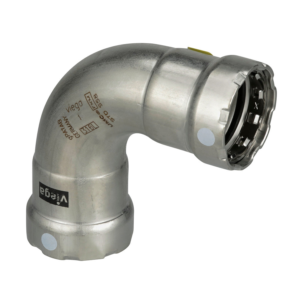 Viega MegaPress 316 FKM 1/2" 90 Degree Elbow 91695 — Quality Boat Parts