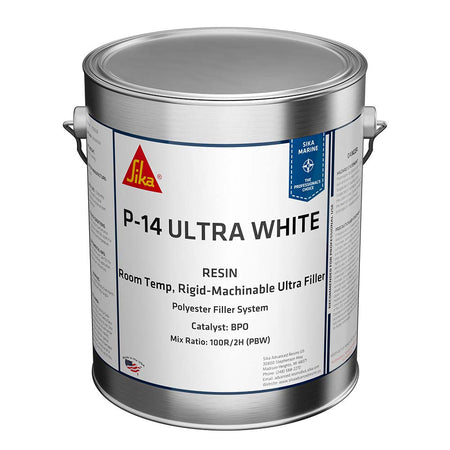 Sika SikaBiresin® AP014 Polyester Fairing Compound White Gallon Can BPO Hardener Required 606126 — Quality Boat Parts