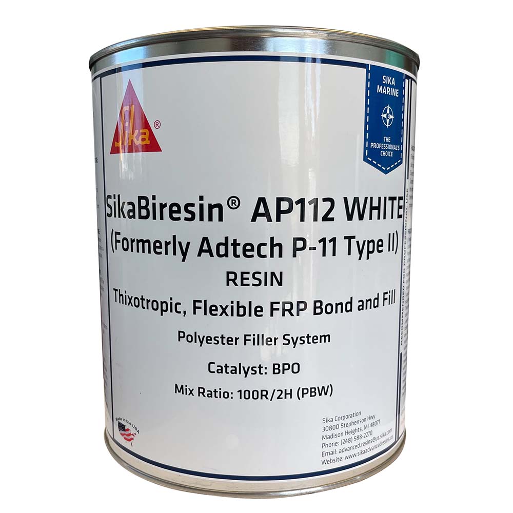 Sika SikaBiresin® AP112 White Gallon BPO Hardener Required 606128 — Quality Boat Parts