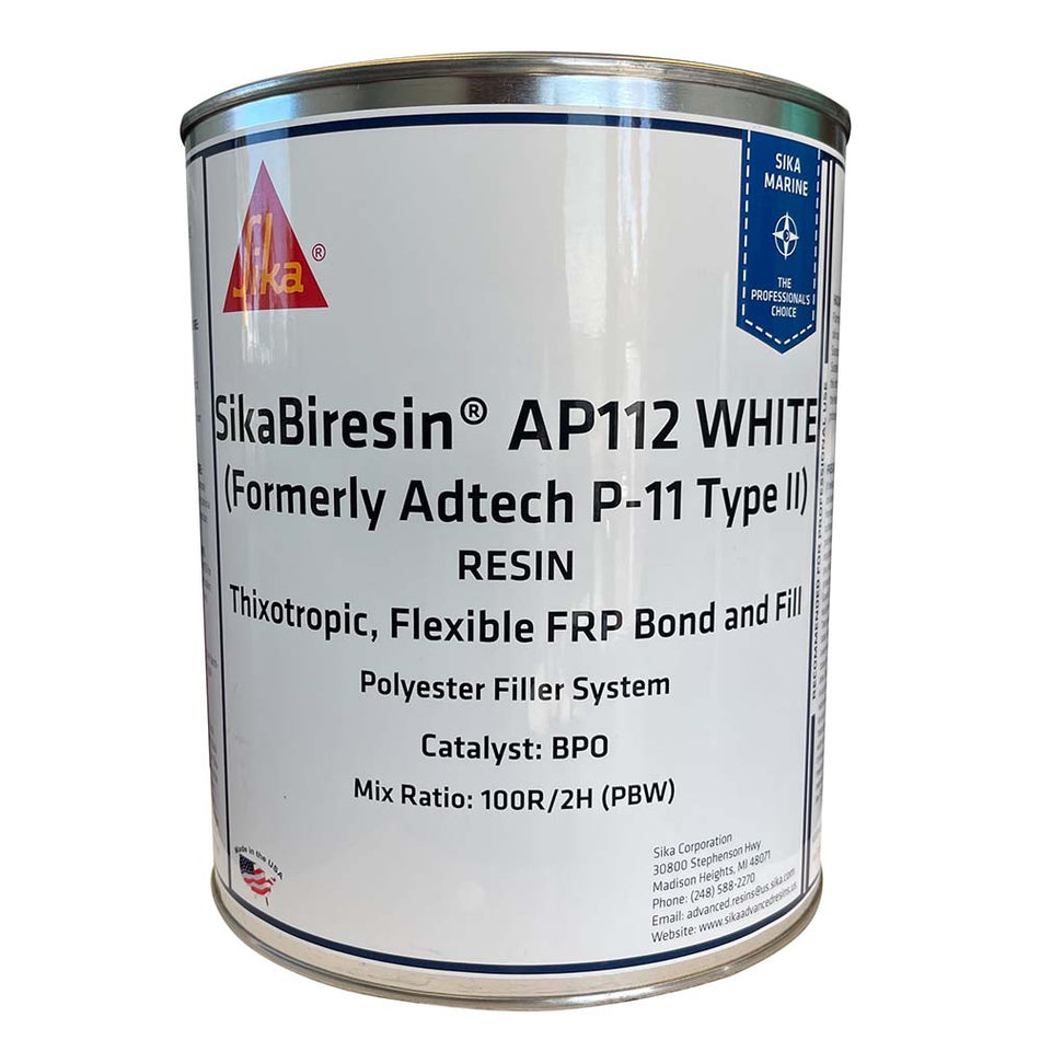 Sika SikaBiresin® AP112 White Gallon BPO Hardener Required 606128 — Quality Boat Parts