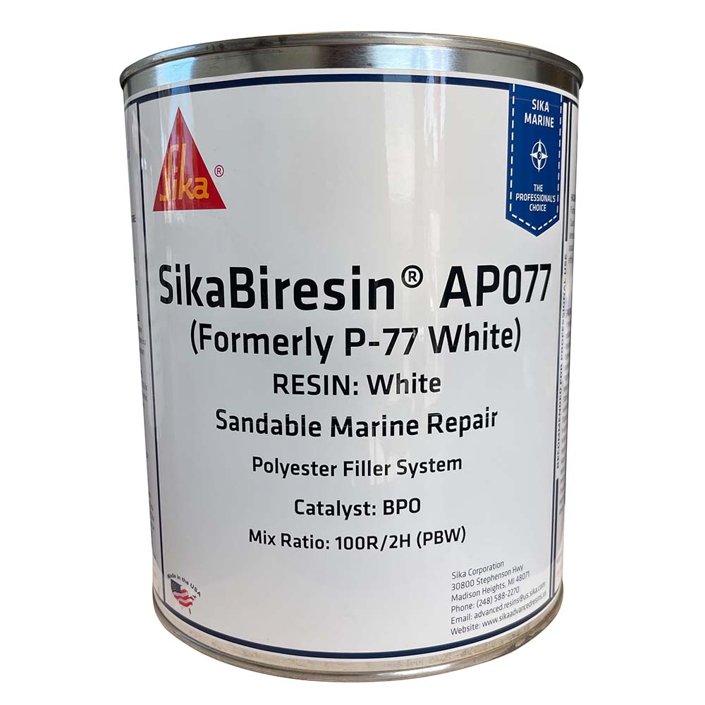 Sika SikaBiresin® AP077 White Gallon BPO Hardener Required 606547 — Quality Boat Parts