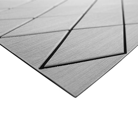 SeaDek 40" x 80" 6mm Two Color Diamond Full Sheet - Brushed Texture - Storm Grey/Black (1016mm x 2032mm x 6mm) 56411-80066 — Quality Boat Parts