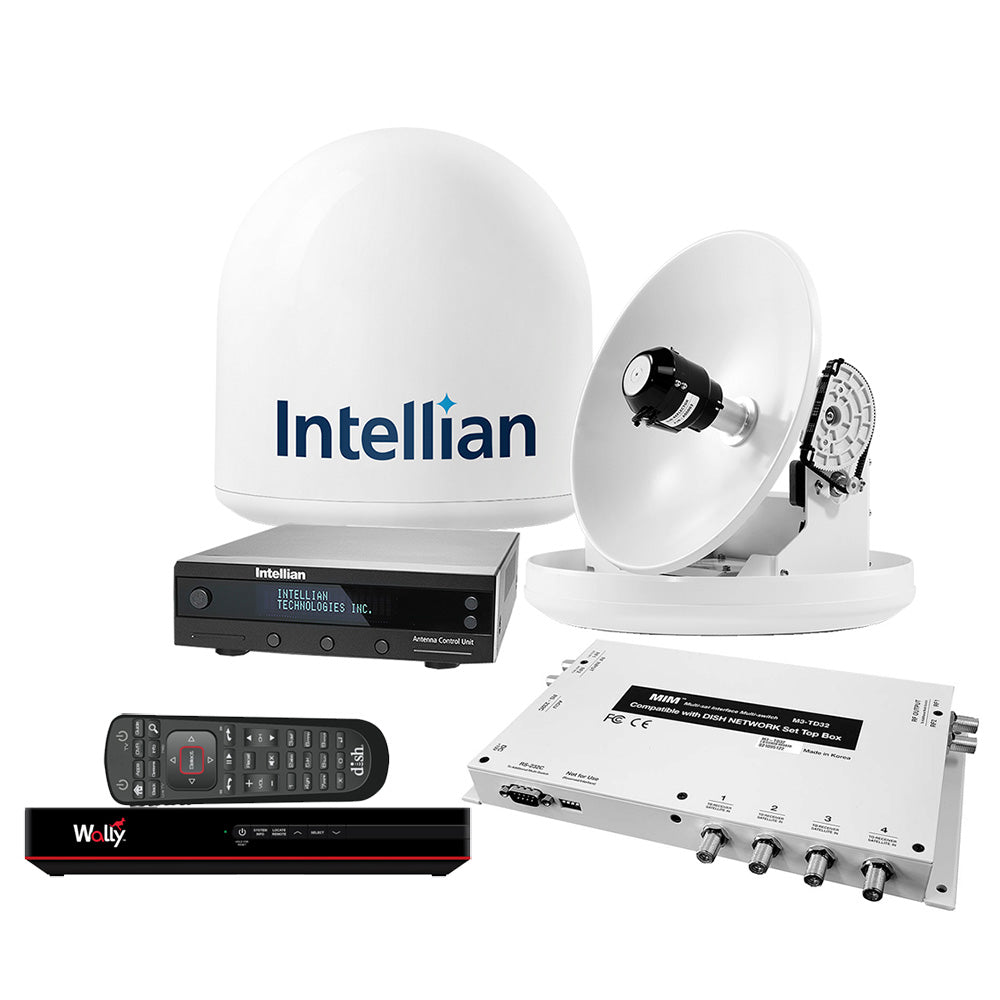 Intellian i2 US System w/DISH/Bell MIM-2 (w/3M RG6 Cable) 15M RG6 Cable & DISH HD Wally Receiver B4-209DNSB2 — Quality Boat Parts