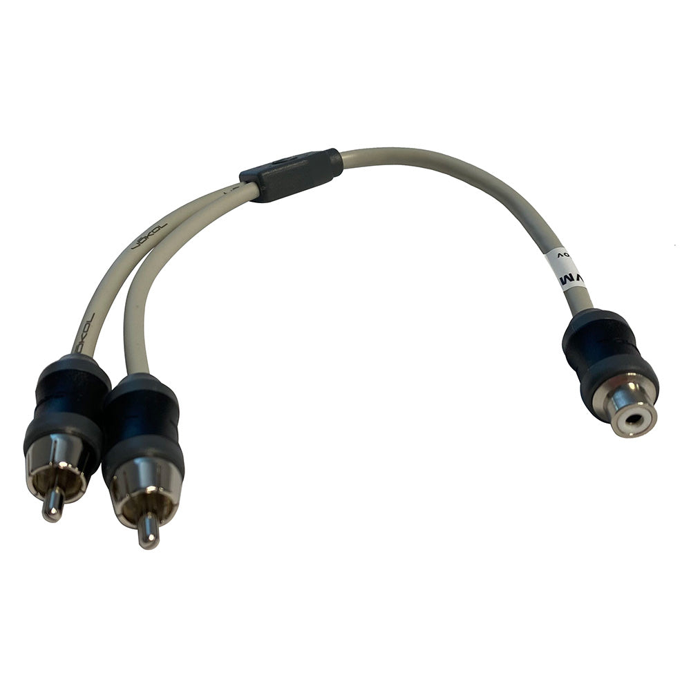 Marine Audio Adapter RCA Twisted Pair Y Adapter - 1 Female to 2 Male VMCRCA1F2M — Quality Boat Parts