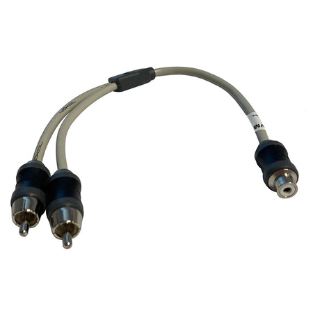 Marine Audio Adapter RCA Twisted Pair Y Adapter - 1 Female to 2 Male VMCRCA1F2M — Quality Boat Parts