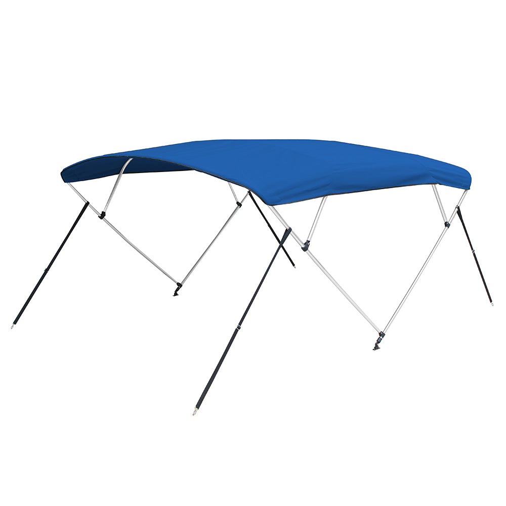 Carver 4 Bow 5481U Bimini Top with Boot - Pacific Blue Acrylic A5481UB-04 — Quality Boat Parts
