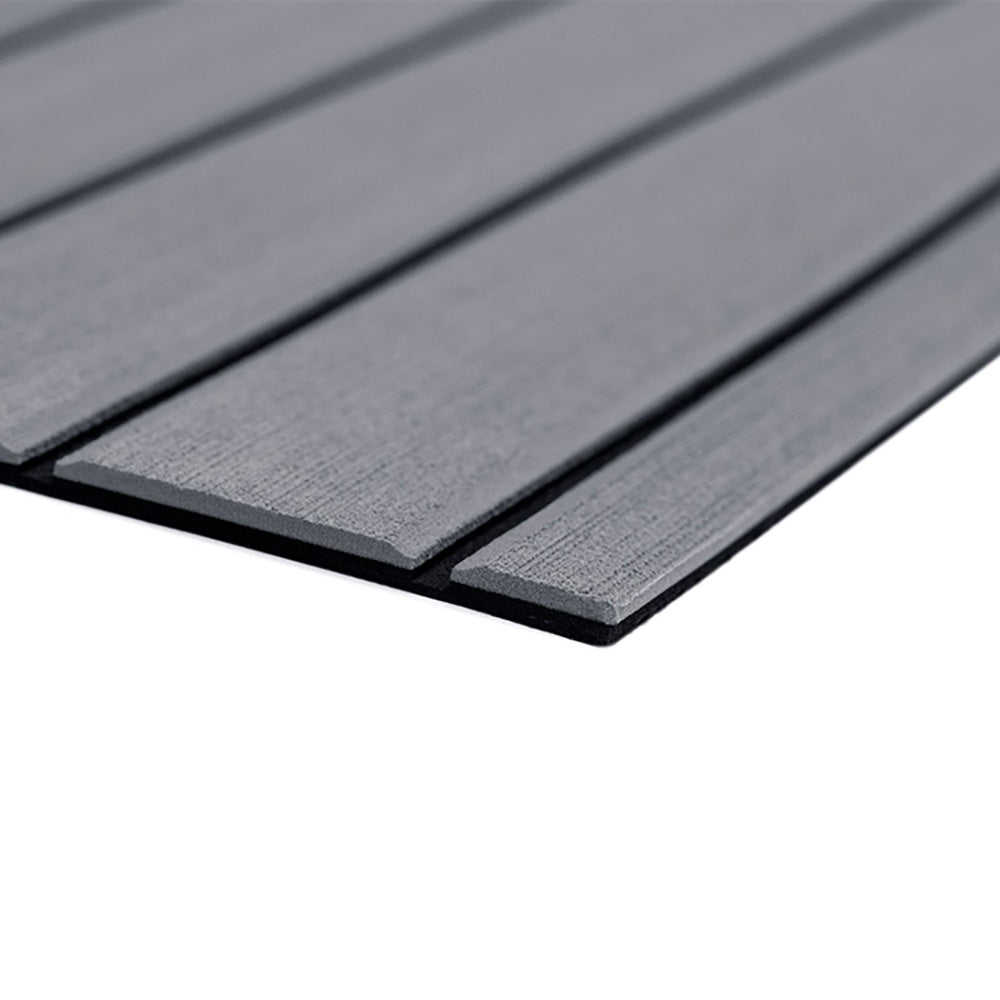 SeaDek 40" x 80" 6mm Teak Full Sheet - Brushed Texture - Storm Grey/Black (1016mm x 2032mm x 6mm) 32279-80066 — Quality Boat Parts