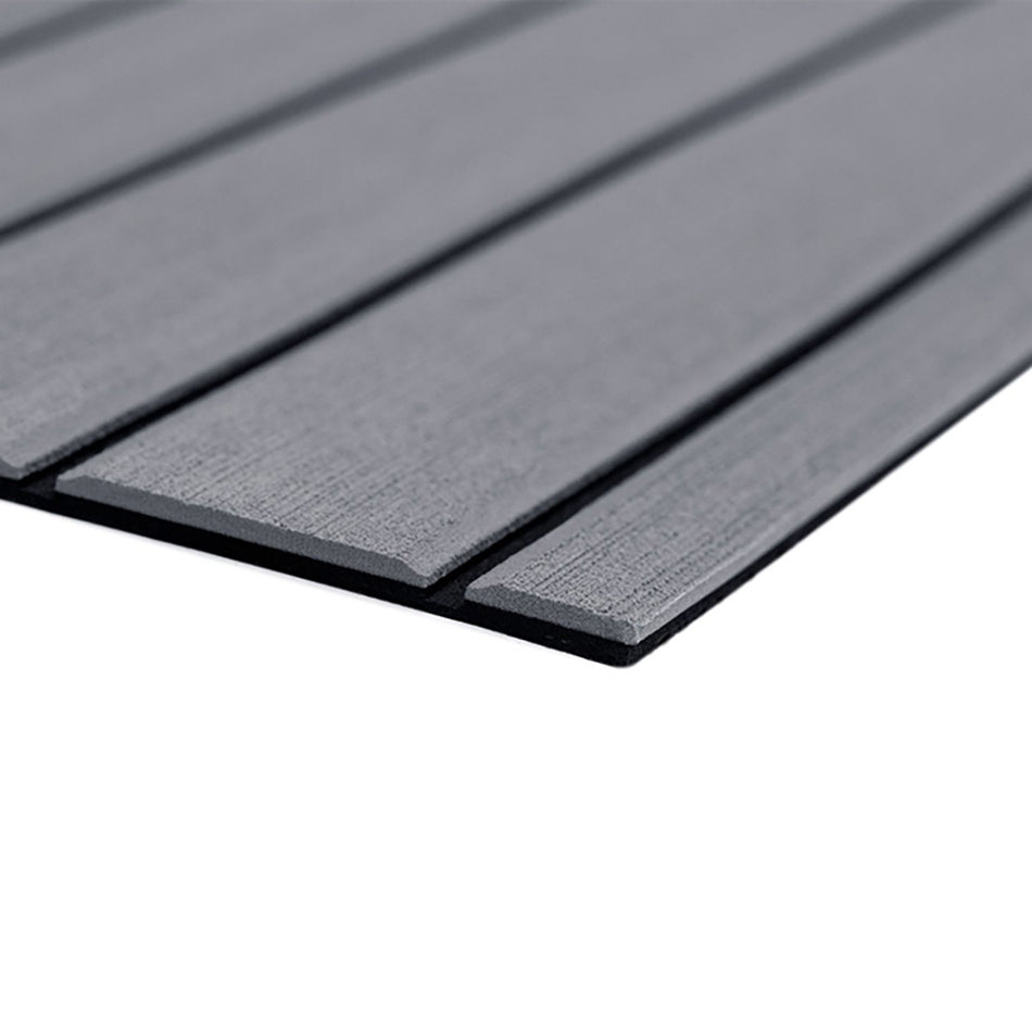 SeaDek 40" x 80" 6mm Teak Full Sheet - Brushed Texture - Storm Grey/Black (1016mm x 2032mm x 6mm) 32279-80066 — Quality Boat Parts