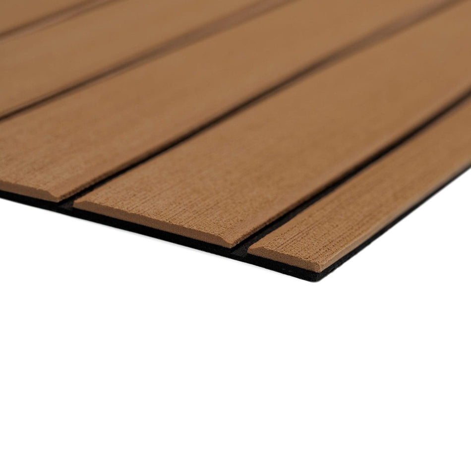 SeaDek 40" x 80" 6mm Teak Full Sheet - Brushed Texture - Brown/Black (1016mm x 2032mm x 6mm) 32279-80070 — Quality Boat Parts