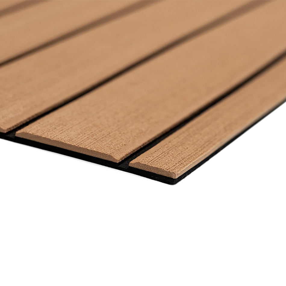 SeaDek 40" x 80" 6mm Teak Full Sheet - Brushed Texture - Mocha/Black (1016mm x 2032mm x 6mm) 32279-80093 — Quality Boat Parts