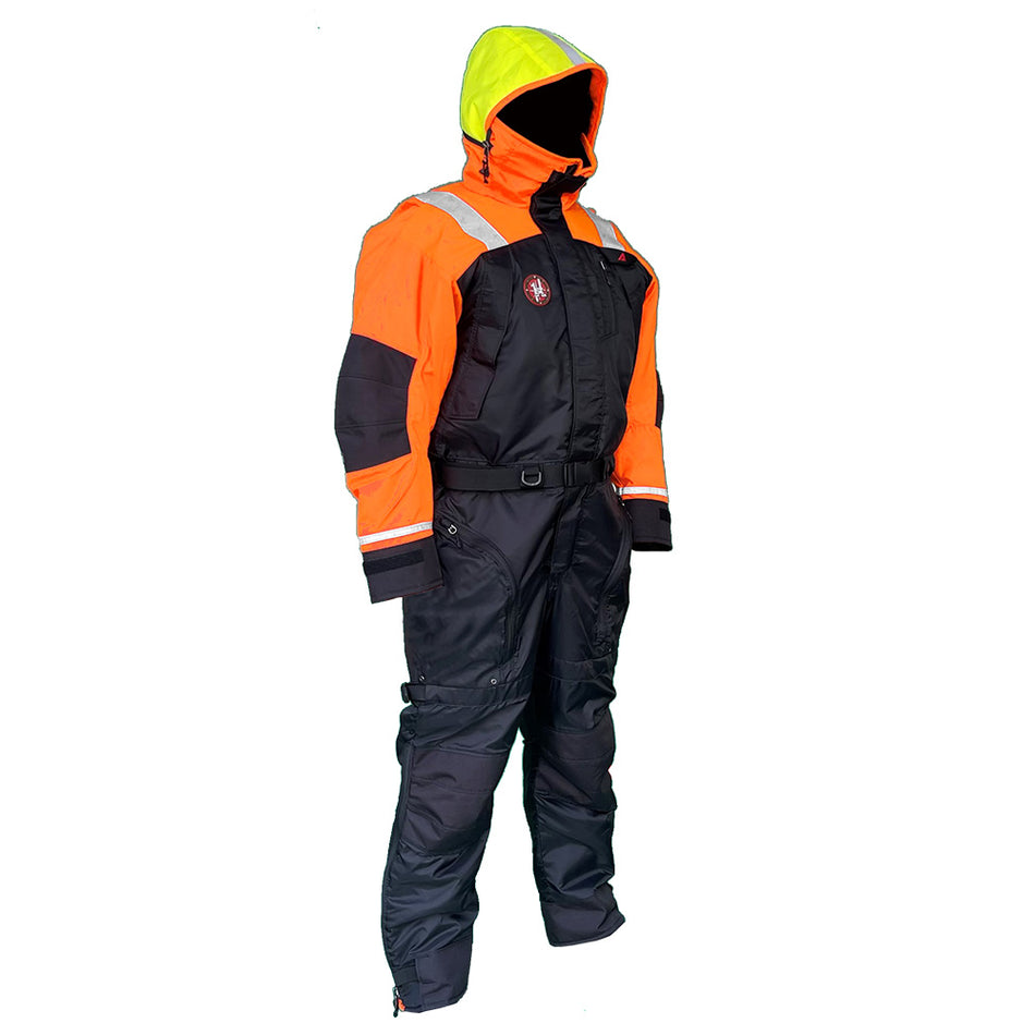 First Watch Anti-Exposure Suit Hi-Vis - Orange/Black - Medium AS-1100-OB-M — Quality Boat Parts