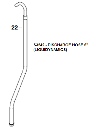 Liquidynamics Discharge Hose 6" (S3242) — Quality Boat Parts