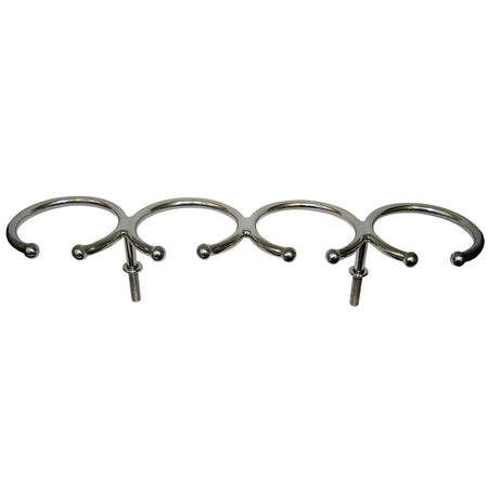 Whitecap Top Mount Ring SS Cup Holder - 4-Drink - Stud Mount S-3515 — Quality Boat Parts