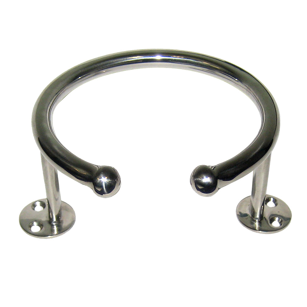 Whitecap Top Mount Ring SS Cup Holder - 1-Drink - Base Mount S-3516 — Quality Boat Parts