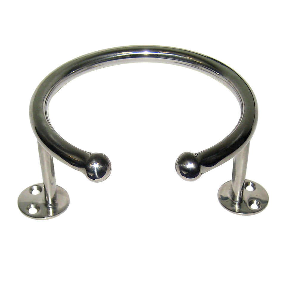 Whitecap Top Mount Ring SS Cup Holder - 1-Drink - Base Mount S-3516 — Quality Boat Parts