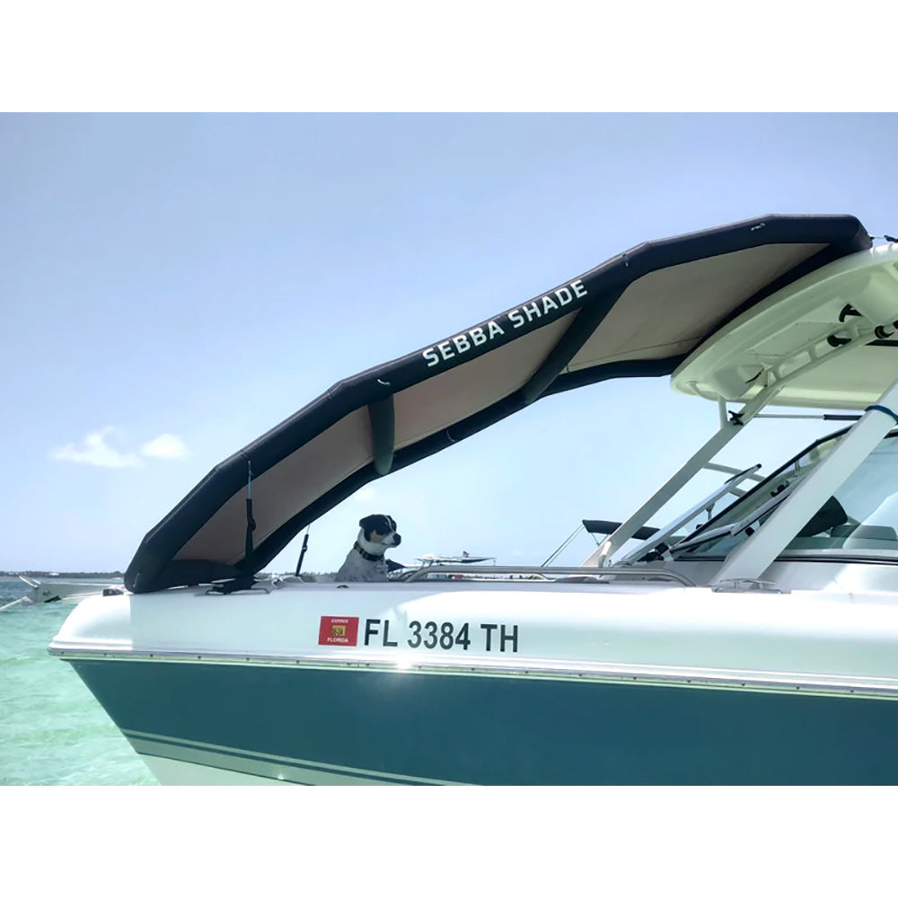 Sebba Shade 8 x 12 ft. Blue Sun Shade f/Boats 26'+ SS8X12BLU — Quality Boat Parts
