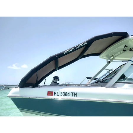 Sebba Shade 8 x 12 ft. Blue Sun Shade f/Boats 26'+ SS8X12BLU — Quality Boat Parts