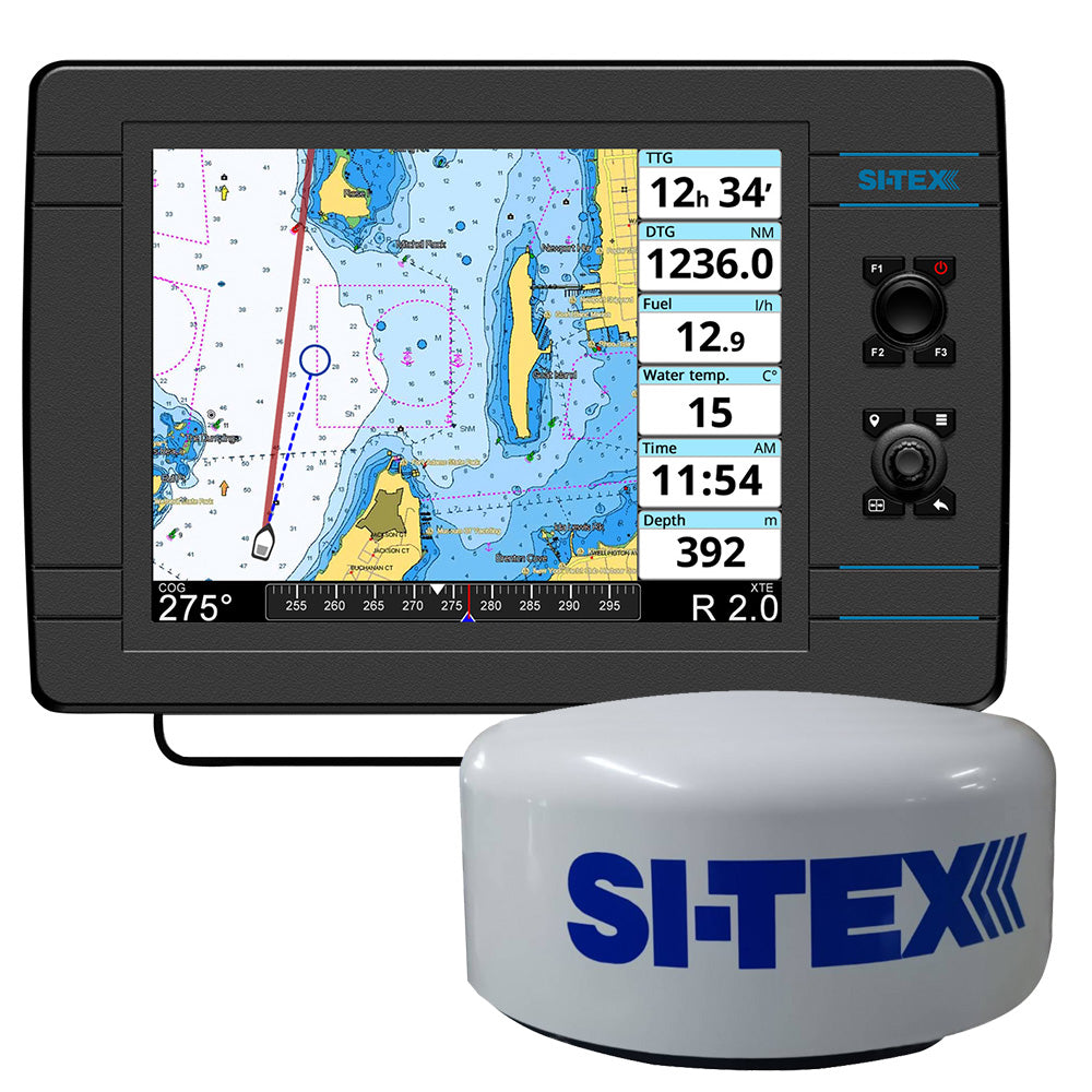 SI-TEX NavPro 1200F w/MDS-15 WiFi 20" Hi-Res Digital Radome Radar w/15M Cable NAVPRO1200FR — Quality Boat Parts
