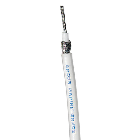 Ancor RG 8X White Tinned Coaxial Cable - Sold By The Foot 1515-FT — Quality Boat Parts