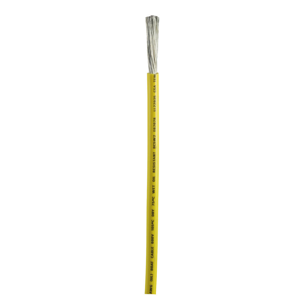 Ancor Yellow 4 AWG Battery Cable - Sold By The Foot 1139-FT — Quality Boat Parts