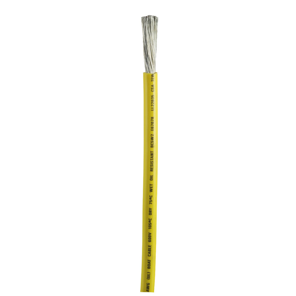Ancor Yellow 2 AWG Battery Cable - Sold By The Foot 1149-FT — Quality Boat Parts