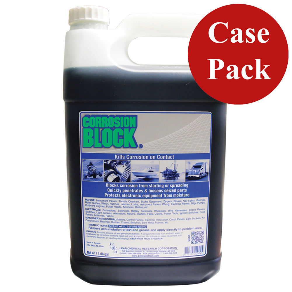 Corrosion Block Liquid 4-Liter Refill - Non-Hazmat, Non-Flammable & Non-Toxic *Case of 4* 20004CASE — Quality Boat Parts