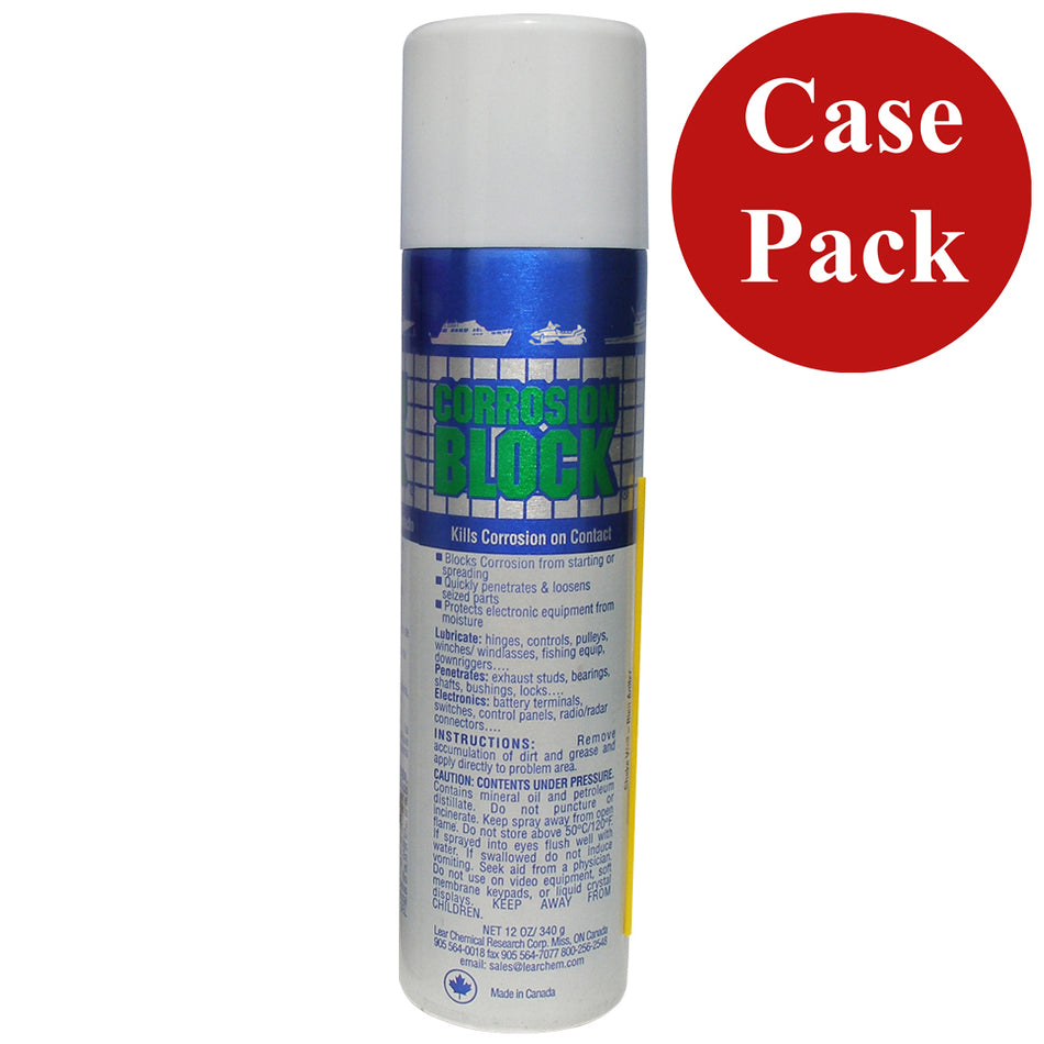 Corrosion Block 12oz Aerosol Can - Non-Hazmat, Non-Flammable & Non-Toxic *Case of 12* 20012CASE — Quality Boat Parts