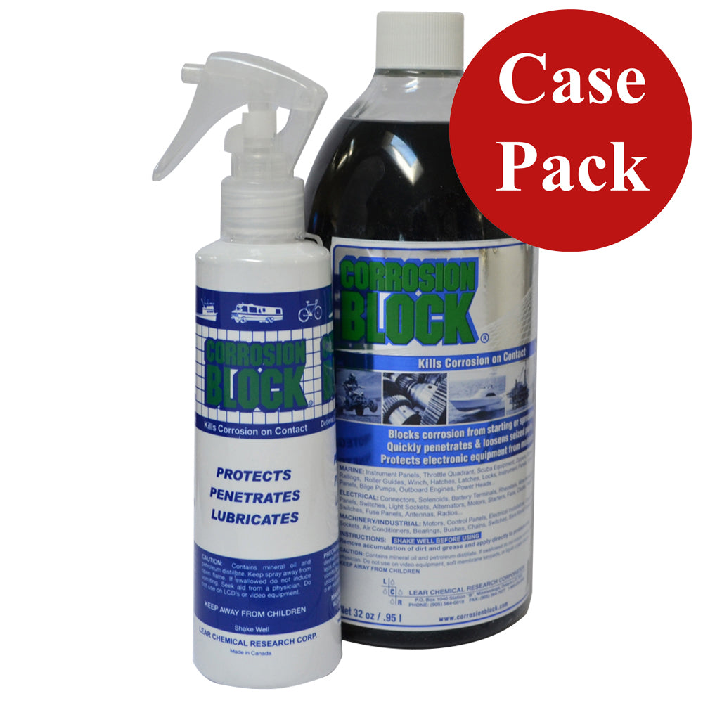 Corrosion Block 32oz Bottle with Pump - Non-Hazmat, Non-Flammable & Non-Toxic *Case of 4* 20032CASE — Quality Boat Parts