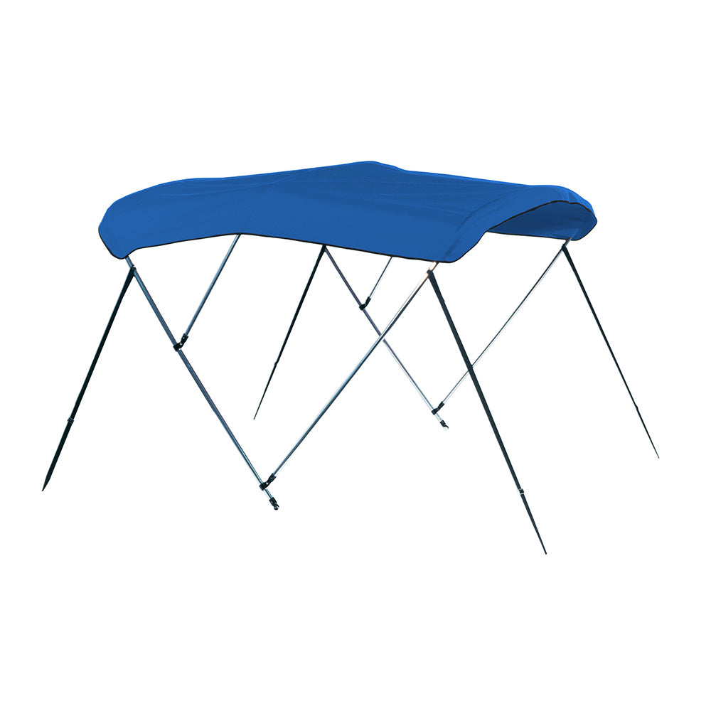 Carver 3 Bow 4675U Bimini Top with Boot - Pacific Blue Acrylic A4675UB-04 — Quality Boat Parts