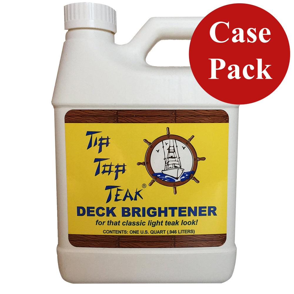 Tip Top Teak Tip Top Teak Deck Brightener - Quart - *Case of 12* TB 3001CASE — Quality Boat Parts