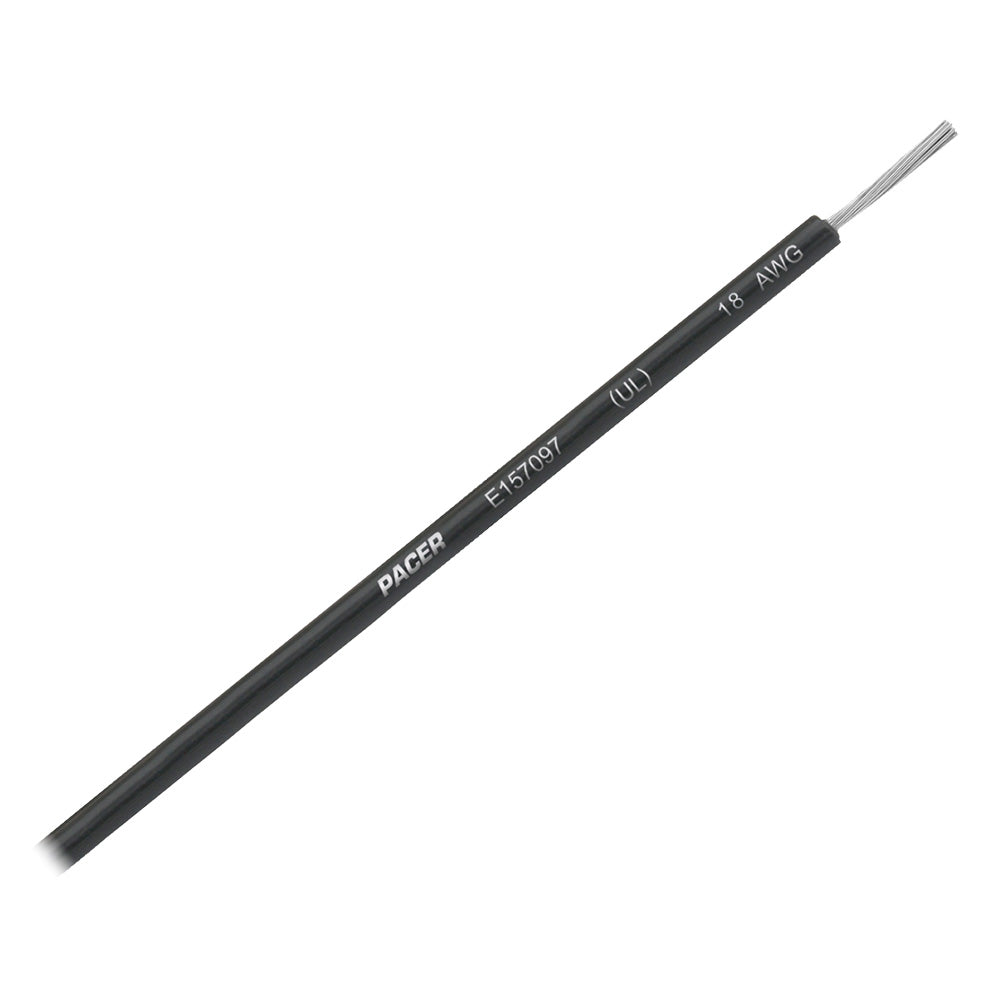 Pacer Black 18 AWG UL Marine Wire - 35' WUL18BK-35 — Quality Boat Parts