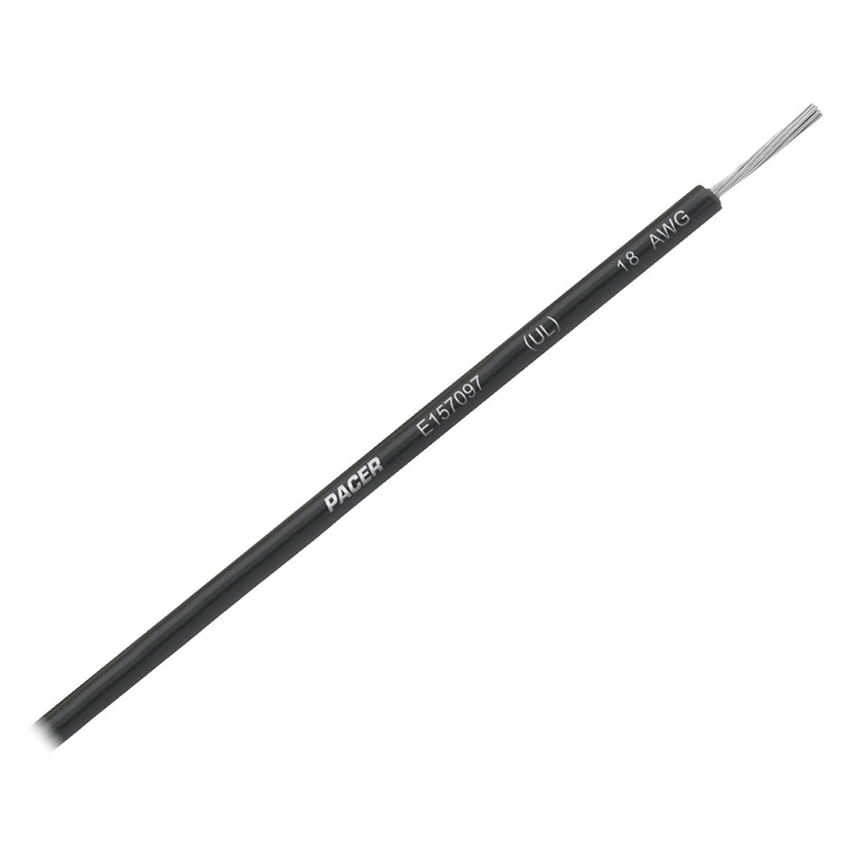 Pacer Black 18 AWG UL Marine Wire - 35' WUL18BK-35 — Quality Boat Parts