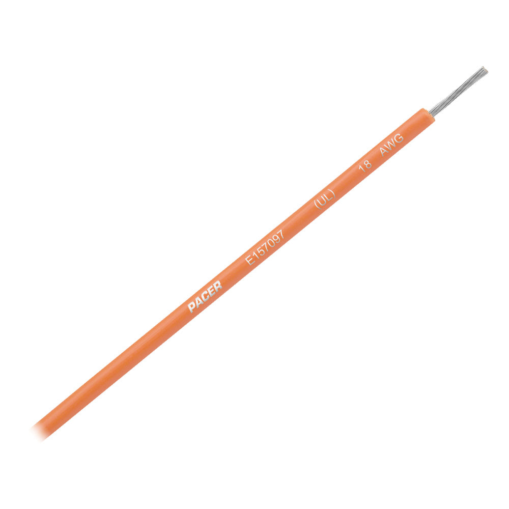 Pacer Orange 18 AWG UL Marine Wire - 35' WUL18OR-35 — Quality Boat Parts