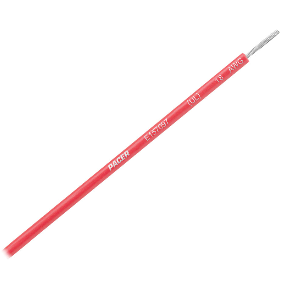 Pacer Red 18 AWG UL Marine Wire - 35' WUL18RD-35 — Quality Boat Parts
