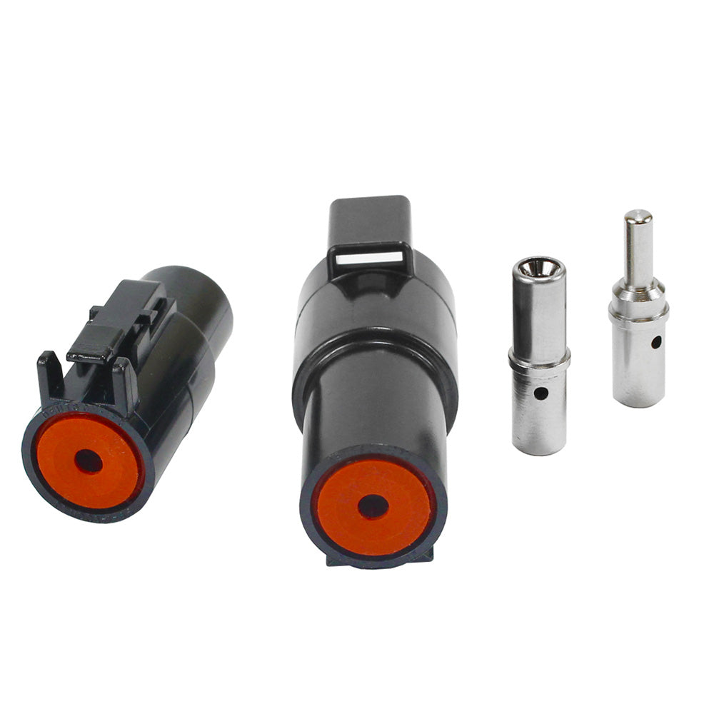 Pacer Deutsch 10-8 AWG DTHD Power Plug & Receptacle w/Pin & Socket TDTHD-1-8KT — Quality Boat Parts