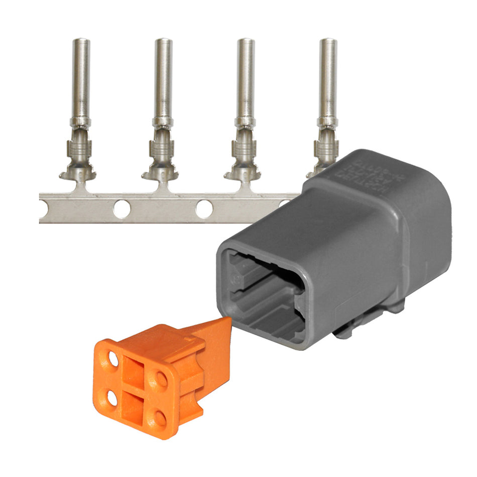 Pacer DTP Deutsch Plug Repair Kit - 14-12 AWG (4 Position) TDTP06F-4RS — Quality Boat Parts