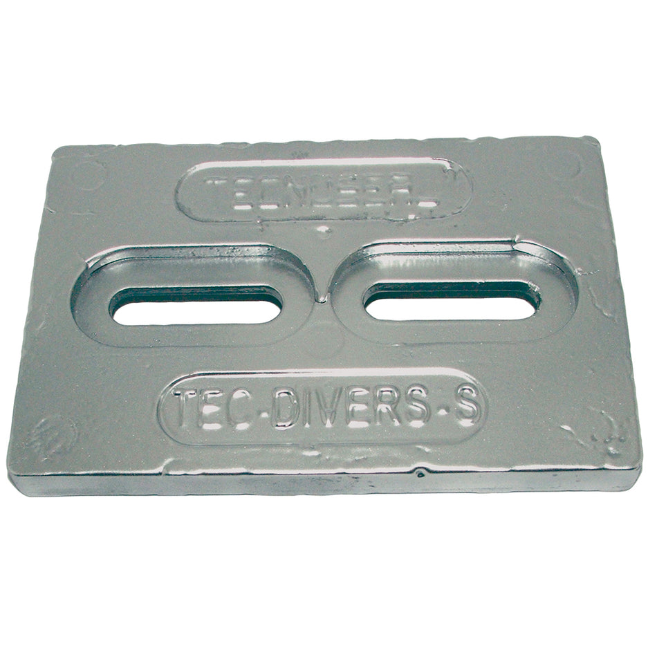 Tecnoseal Mini Zinc Plate Anode 6" x 4" x 1/2" TEC-DIVERS-S — Quality Boat Parts