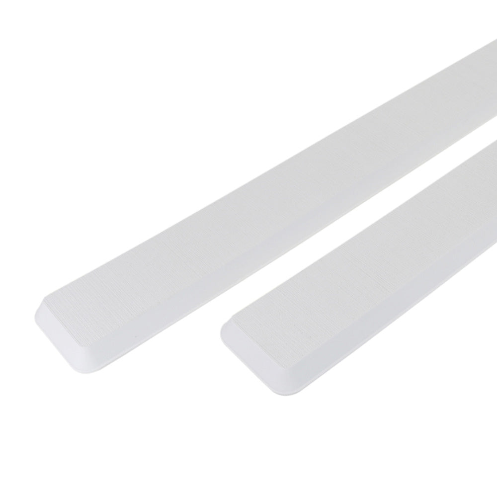 SeaDek Cockpit Coaming Bolster Set (2) - 4" x 39" & 20mm Thick - White w/Brushed Texture 53582-81235 — Quality Boat Parts