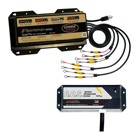 Dual Pro SS4 4 Bank Battery Charger w/ 2 Bank B.O.S. SS4/BOS12V2 — Quality Boat Parts