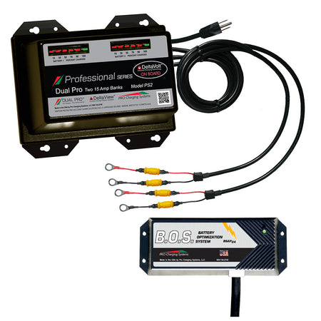 Dual Pro PS2 2 Bank Battery Charger w/ 2 Bank B.O.S. PS2/BOS12V2 — Quality Boat Parts