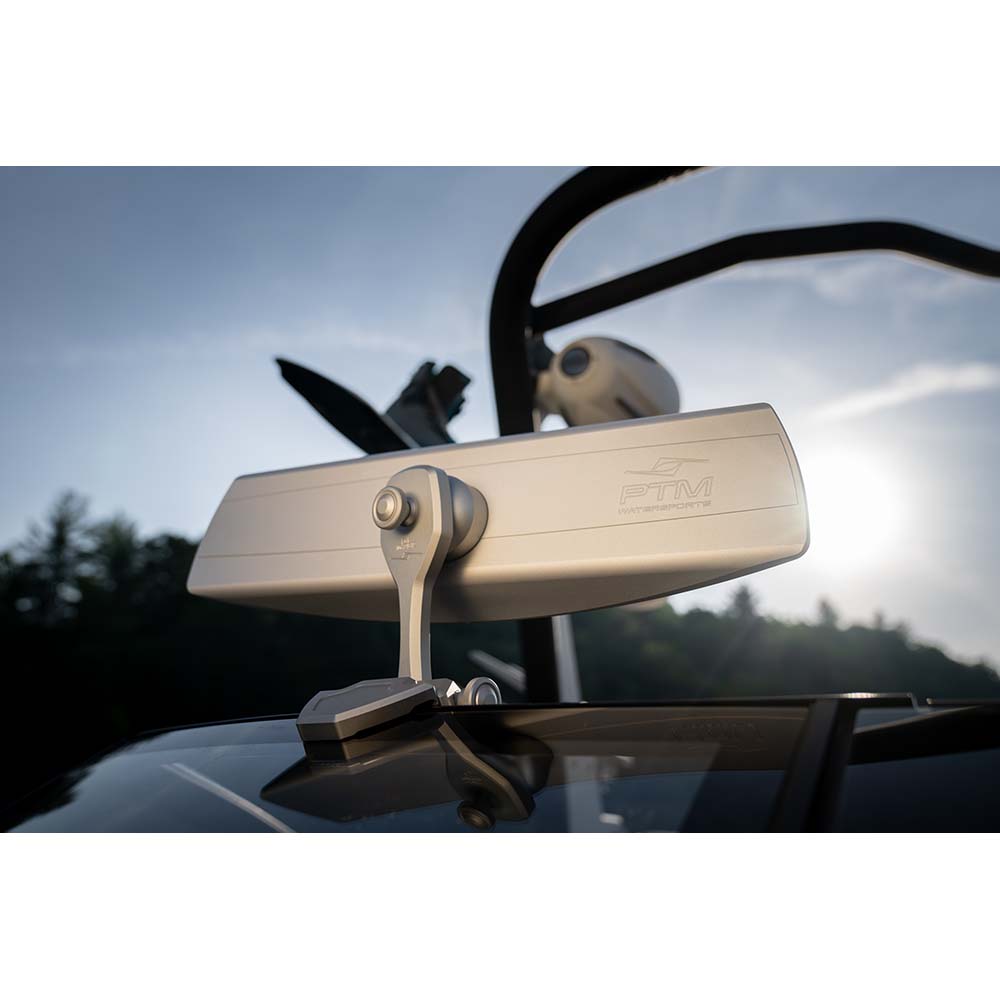PTM Edge VR-140 Elite Mirror & Cover Combo - Silver P12848-100-MS — Quality Boat Parts