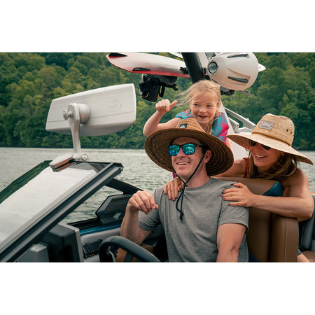 PTM Edge VR-140 Elite Mirror - 6" x 20" - 140 Degree View - Black P12848-100TEBBK — Quality Boat Parts