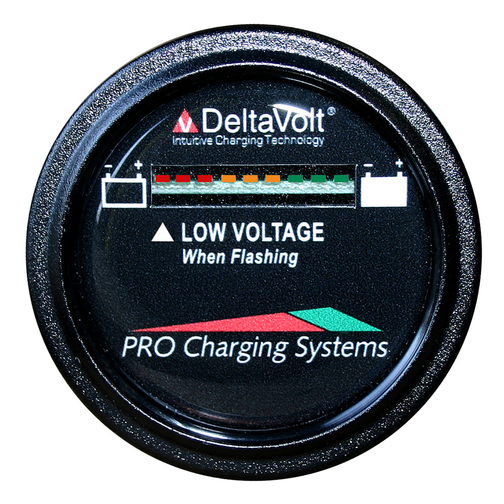 Dual Pro Battery Fuel Gauge - DeltaView® Link Compatible - 72V System (6-12V Batteries, 12-6V Batteries, 9-8V Batteries) BFGWOV72V — Quality Boat Parts