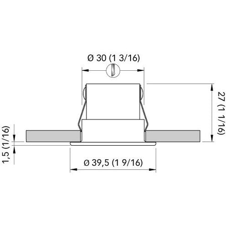 Quick Marine - DAISY 40 Downlight - IP65, 10-30V, Warm White, 0.06A — Quality Boat Parts